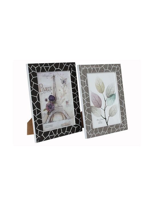 Keskor Photo Frame Plastic 15x20cm Μαύρη