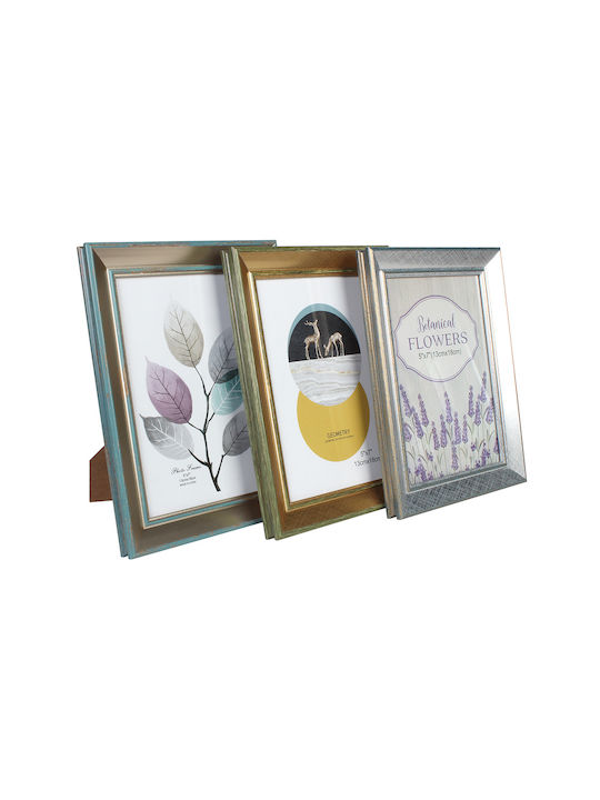 Keskor Photo Frame Plastic 15x20cm with Gold Frame