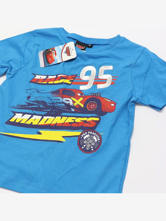 Kinder-T-Shirt Blau Cars