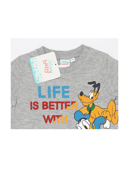 Disney Παιδικό T-shirt Γκρι