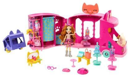 Mattel Miniature Toy Glam Party Truck Fashion Studio Enchantimals for 4+ Years Old (Various Designs/Assortments of Designs) 1pc