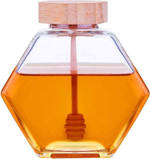 Melina's Collection Oală de miere Sticlă Transparent 250ml 1pcs