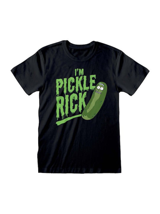 Heroes INC T-shirt Rick And Morty I’m Pickle Rick σε Μαύρο χρώμα