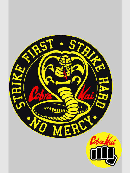 TKT w Hanorac cu glugă Cobra Kai Negru