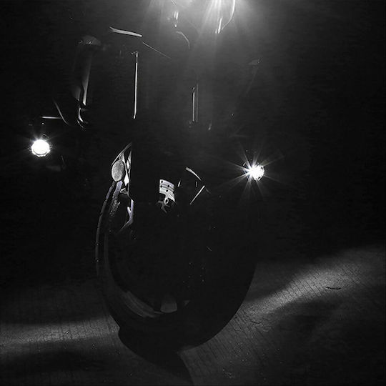 Round Foglights Car LED Universal 12 / 24V 40W with White Lighting 2pcs