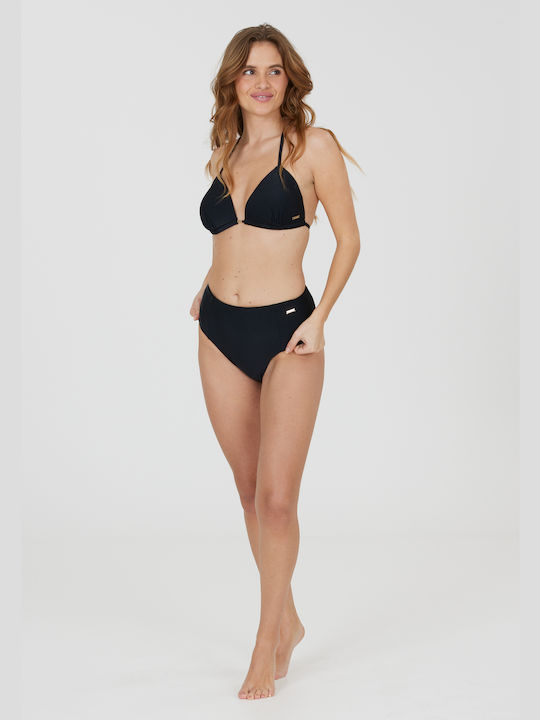 Costume de baie Athlecia Aqumiee W Bikini cu talie înaltă - 1001 Negru