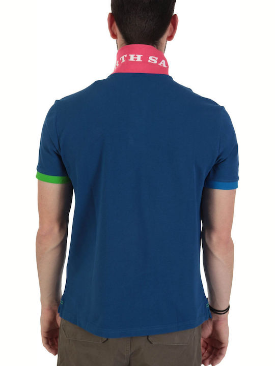 Polo Kurzarmbluse Blau
