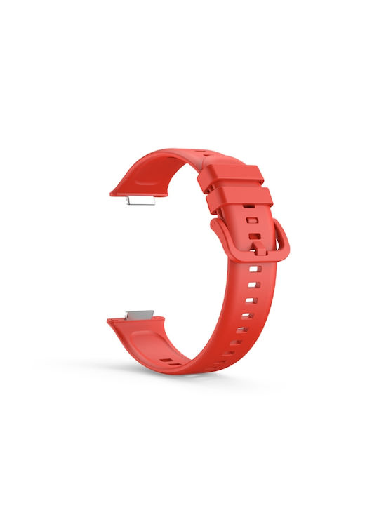 Solid Color Armband Silikon Rot (Huawei Watch Fit 2) EDA003144201C