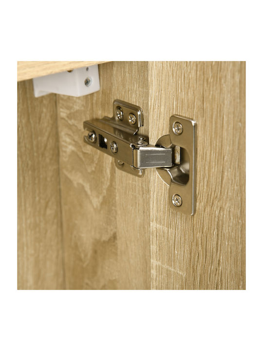 Kleankin Rectangular Bathroom Mirror made of Particle Board with Shelf & Cabinet 60x60cm