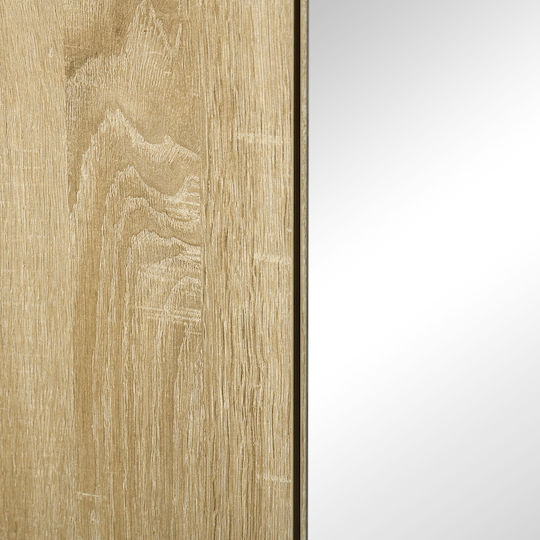 Kleankin Rectangular Bathroom Mirror made of Particle Board with Shelf & Cabinet 60x60cm