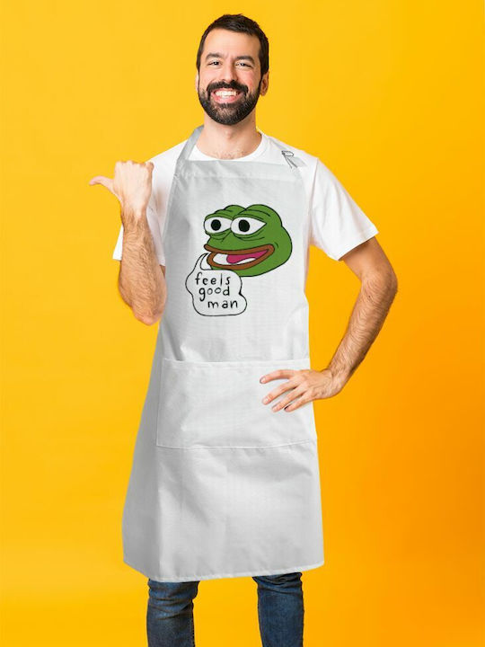 Koupakoupa Küchenschürze Weiß KP_7336_APRON-BBQ-ADULT 1Stück