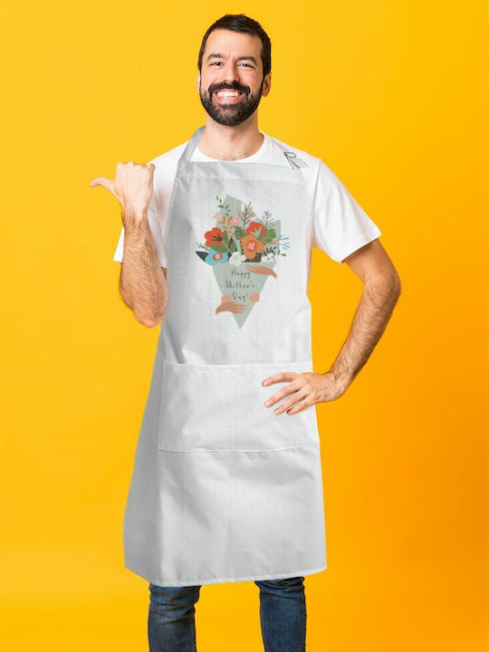 Koupakoupa happy Ποδιά Κουζίνας Λευκή KP_12568_APRON-BBQ-ADULT