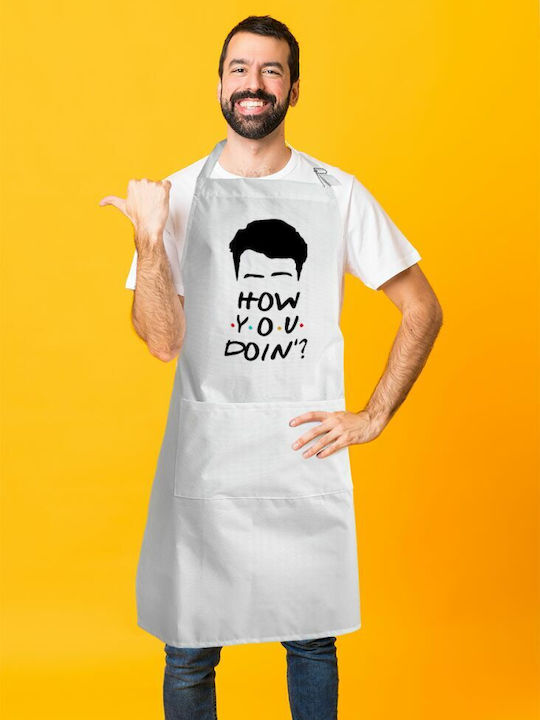 Koupakoupa Friends Șorț de Bucătărie Albă KP_9356_APRON-BBQ-ADULT 1buc