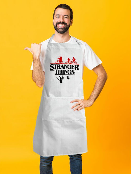 Koupakoupa Küchenschürze Weiß KP_7811_APRON-BBQ-ADULT 1Stück