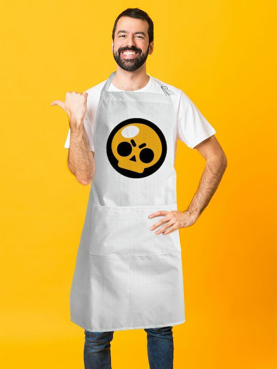 Koupakoupa Ποδιά Κουζίνας Λευκή KP_7411_APRON-BBQ-ADULT