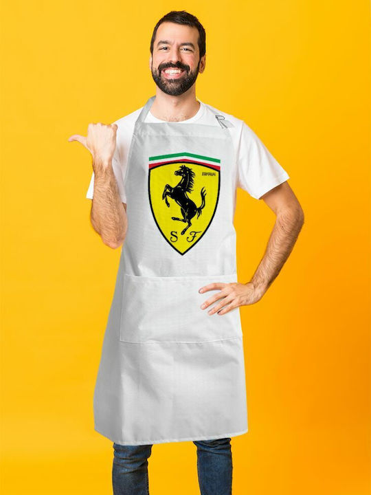 Koupakoupa Ποδιά Κουζίνας Λευκή KP_6045_APRON-BBQ-ADULT