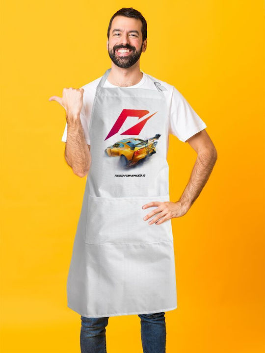 Koupakoupa Ποδιά Κουζίνας Λευκή KP_14262_APRON-BBQ-ADULT