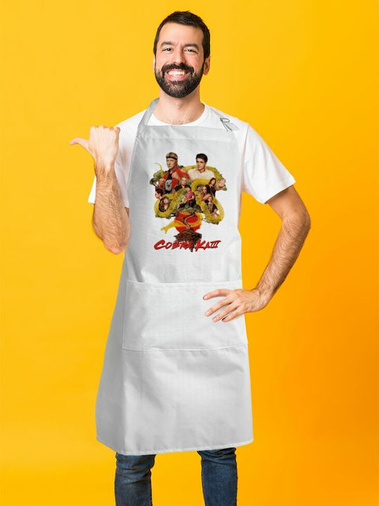 Koupakoupa Küchenschürze Weiß KP_12642_APRON-BBQ-ADULT 1Stück