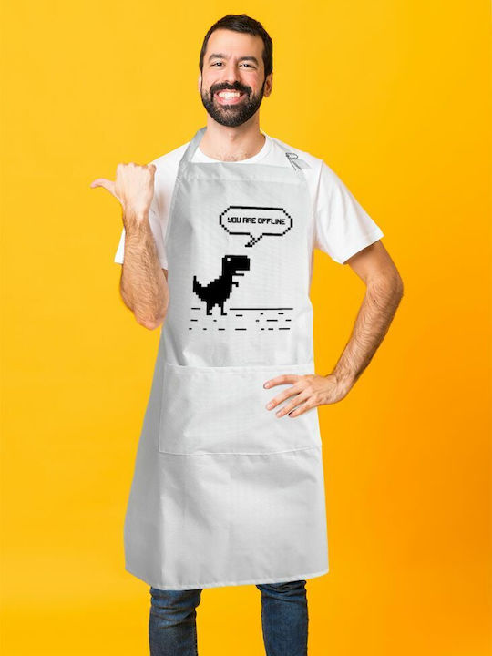 Koupakoupa Küchenschürze Weiß KP_8995_APRON-BBQ-ADULT 1Stück