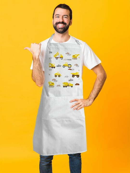 Koupakoupa Șorț de Bucătărie Albă KP_8851_APRON-BBQ-ADULT 1buc