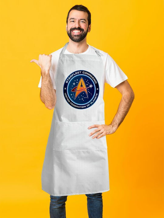 Koupakoupa Ποδιά Κουζίνας Λευκή KP_6806_APRON-BBQ-ADULT