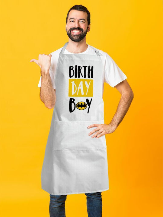 Koupakoupa day Boy Ποδιά Κουζίνας Λευκή KP_5335_APRON-BBQ-ADULT