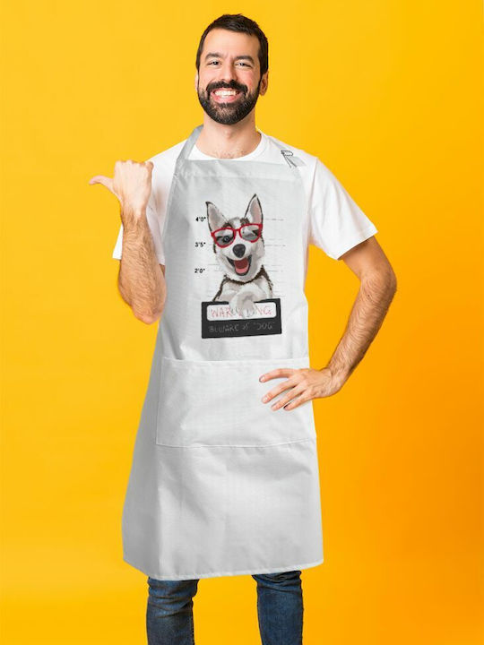 Koupakoupa Șorț de Bucătărie Albă KP_6064_APRON-BBQ-ADULT 1buc