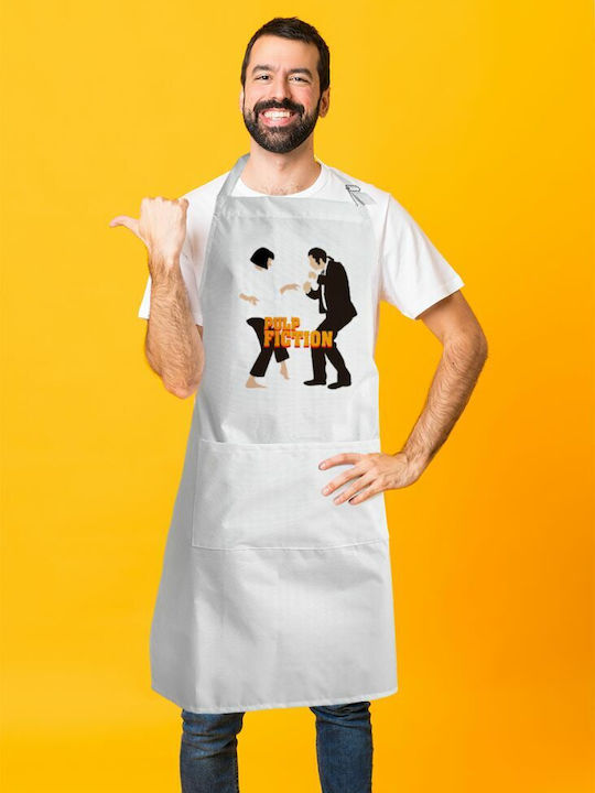 Koupakoupa Fiction Șorț de Bucătărie Albă KP_10713_APRON-BBQ-ADULT 1buc