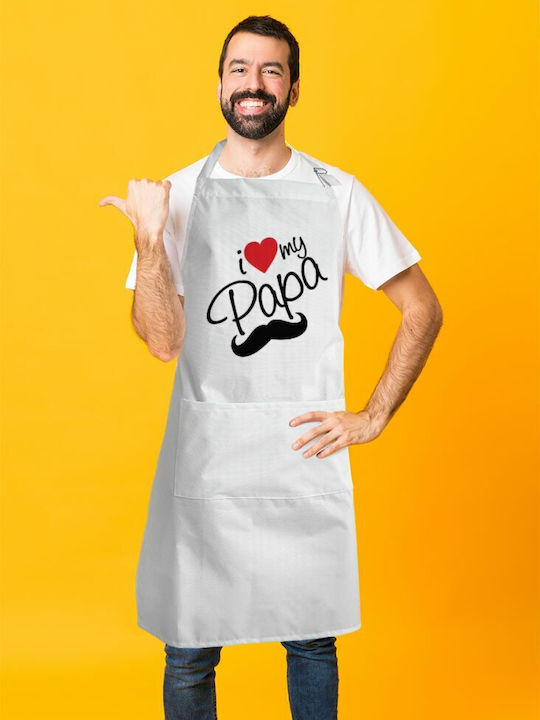 Koupakoupa Love Ποδιά Κουζίνας Λευκή KP_5464_APRON-BBQ-ADULT