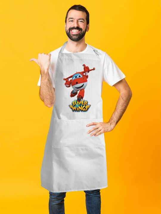 Koupakoupa Super Küchenschürze Weiß KP_5195_APRON-BBQ-ADULT 1Stück