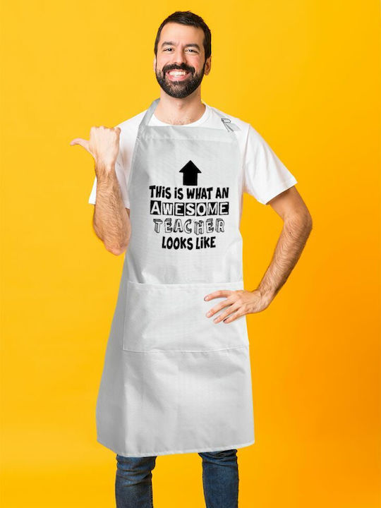 Koupakoupa what Küchenschürze Weiß KP_738_APRON-BBQ-ADULT 1Stück