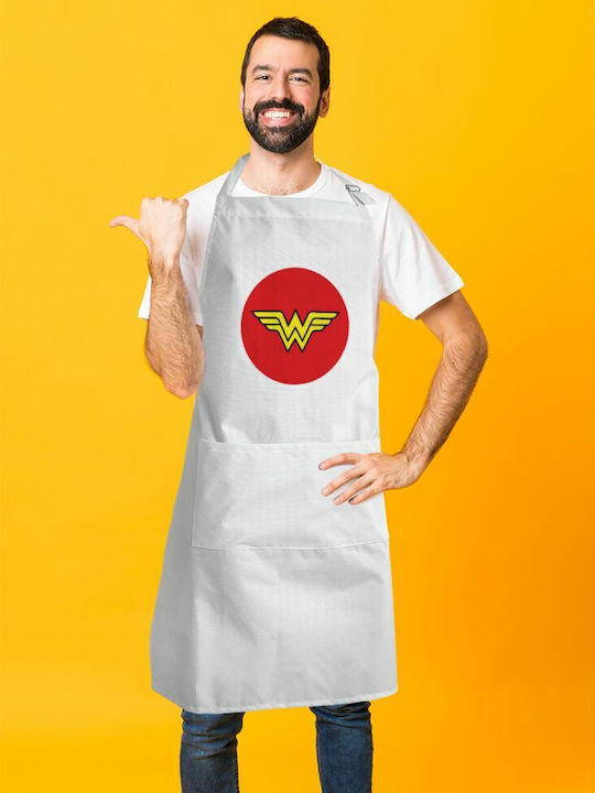 Koupakoupa Küchenschürze Weiß KP_623_APRON-BBQ-ADULT 1Stück