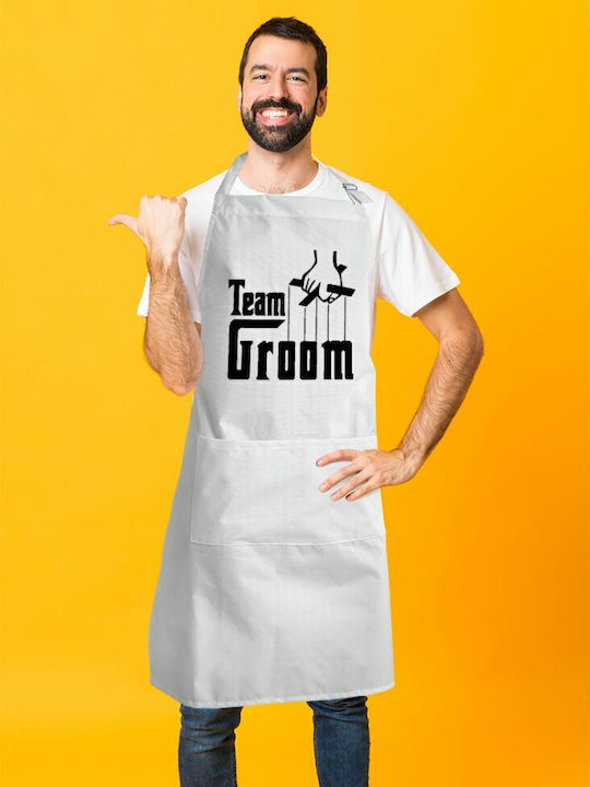 Koupakoupa Ποδιά Κουζίνας Λευκή KP_351_APRON-BBQ-ADULT