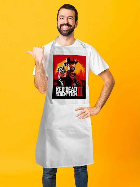 Koupakoupa Küchenschürze Weiß KP_6154_APRON-BBQ-ADULT 1Stück