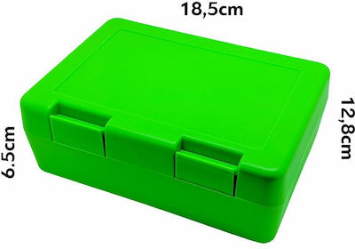 Recipient pentru mâncare pentru copii din plastic Verde 18.5 x 12.8 x 6.5buc