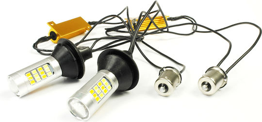 Interlook Λάμπες P21W / W21W LED Λευκό 12V 50W 2τμχ