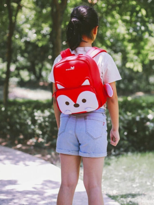 NOHOO Schulranzen Rucksack Kindergarten Rote 26 x 13 x 32cm