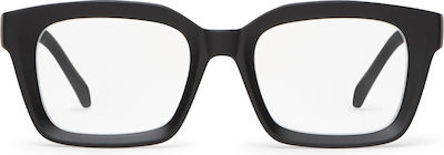 Nordic Vision Obsidiana Lesebrille +2.50 in Schwarz Farbe Obsidiana