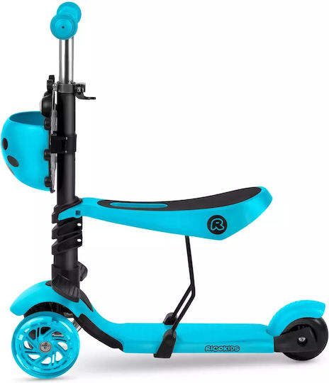 Ricokids Kinderroller Buggy 2-Rad mit LED-Beleuchtung Blau