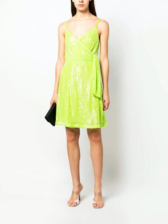 Liu Jo Καλοκαιρινό Mini Βραδινό Φόρεμα Πράσινο