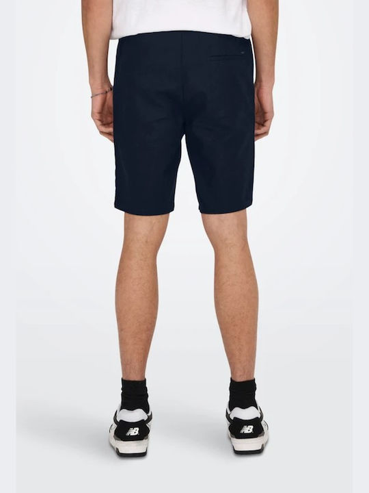 Only & Sons Men's Shorts Chino Navy Blue