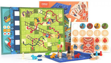 Board Game 16 In 1 Classic Games for 2-4 Players 3+ Years Old MD2038 (EN) MiDeer