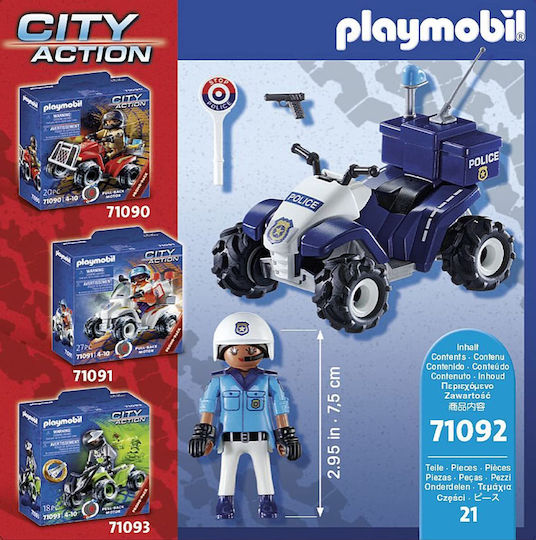 Playmobil City Action Police Quad for 4-10 years old