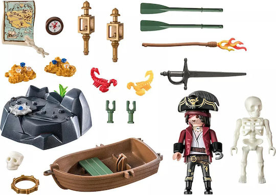 Playmobil Piraten Pirat mit Boot & Schatz für 4-10 Jahre