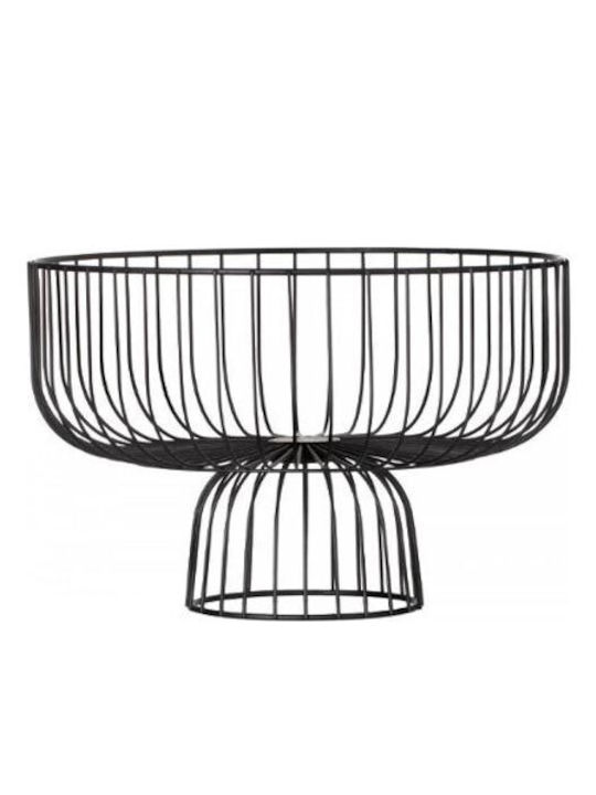 Плодова кошница Метал Черен 28x28x18.5бр