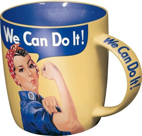 Nostalgic Art We can do it Κούπα Κεραμική σε Διάφορα Σχέδια Μπλε 330ml (Διάφορα Σχέδια)