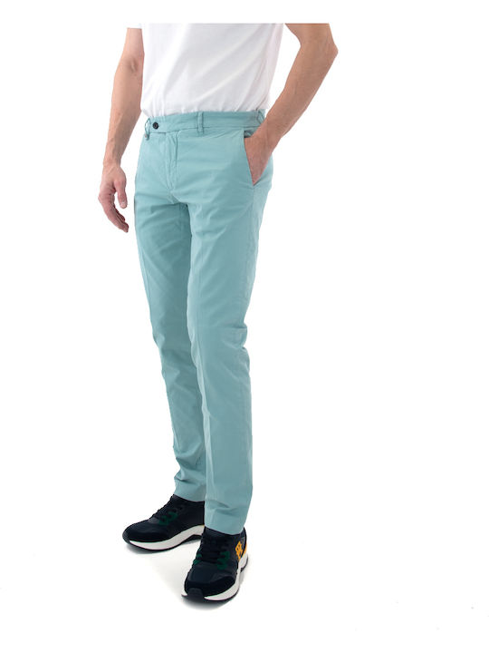 BRYAN Trousers Chino Elastic in Skinny Fit Light Blue