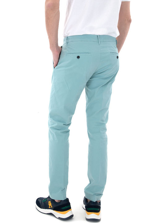 BRYAN Trousers Chino Elastic in Skinny Fit Light Blue