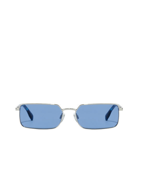 Hawkers Sour Sunglasses with Silver Blueberry Metal Frame and Blue Lens HSOR22SLM0