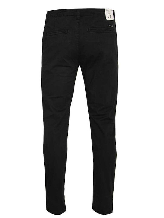 Van Hipster Pantaloni pentru bărbați Chino Elastice Negru